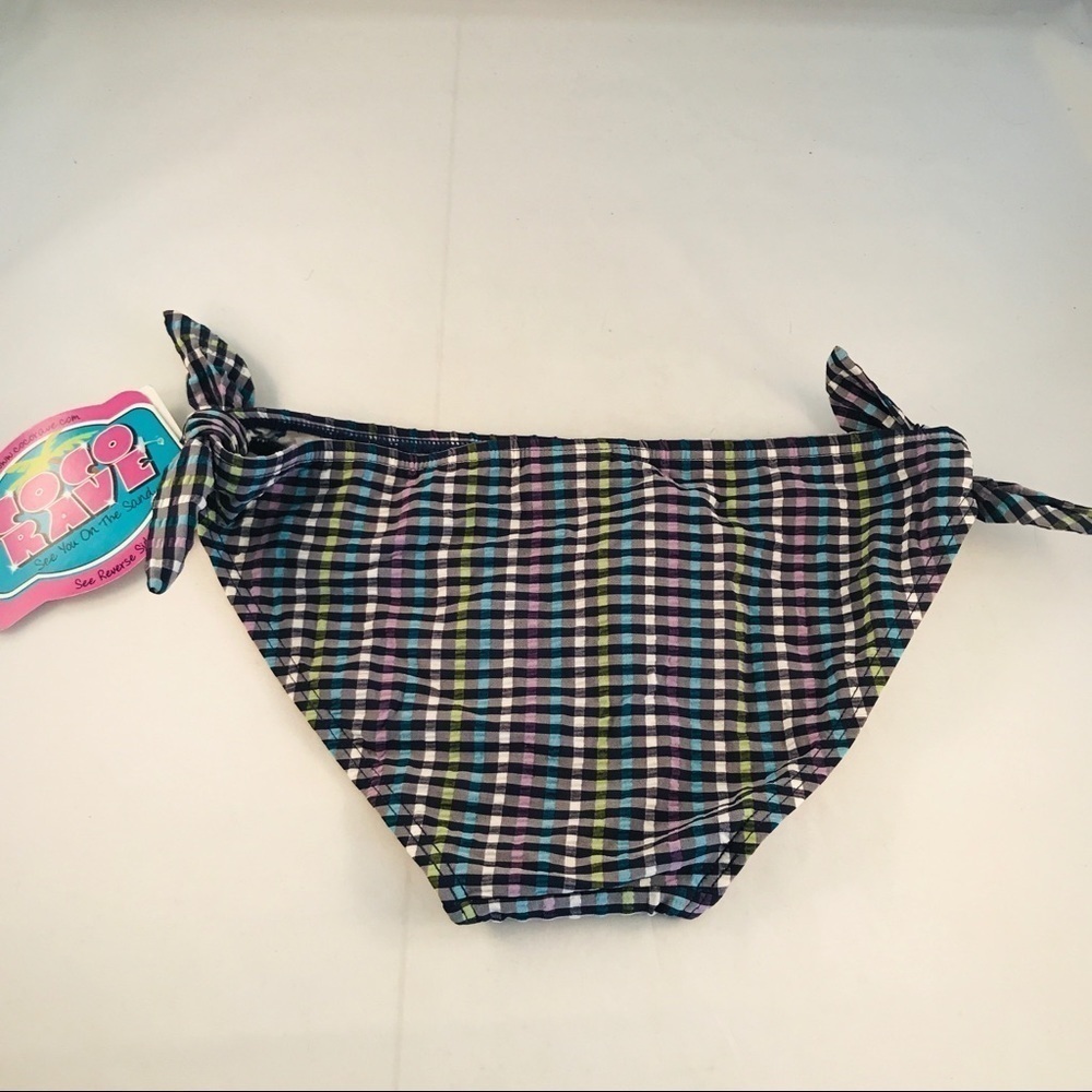 Coco Rave Gingham Classic Bikini Bottom - Picture 2 of 3